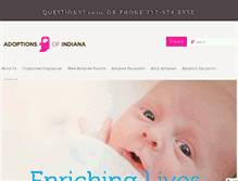 Tablet Screenshot of adoptionsofindiana.org